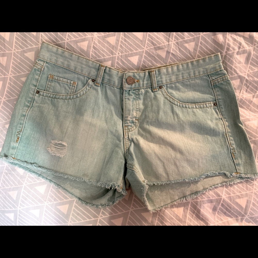 Super comfy turquoise jean shorts